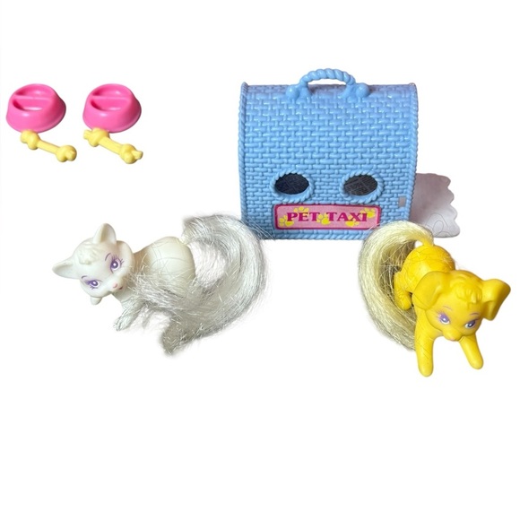 Vintage 1995 Barbie So Much To Do Pretty Pet Parlor Cat Dog Accessories Play Set - Picture 9 of 13